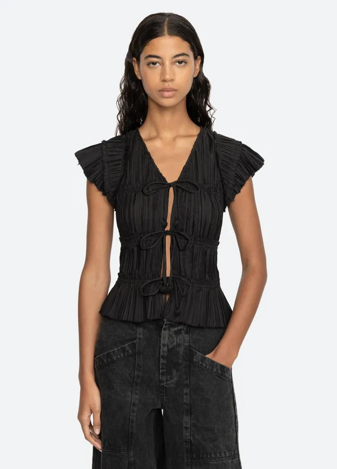 Women Tops Sea New York Parcie Top Black