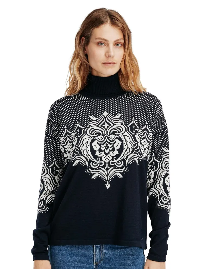 Women Turtleneck Dale Of Norway Rosendal Sweater