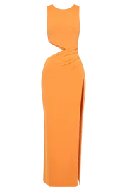 Women Vienna Slinky Maxi Dress 8211 Orange Orange Meshki Maxi Dresses