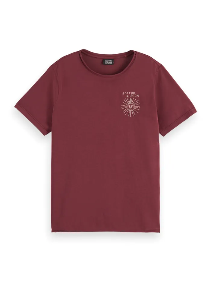 Women WASHED WITH CHEST ARTWORK RELAXED FIT TSHIRT Washed Sage Scotch and Soda Tops and TShirts Women WASHED WITH CHEST ARTWORK RELAXED FIT TSHIRT Washed Sage Scotch and Soda Tops and TShirts