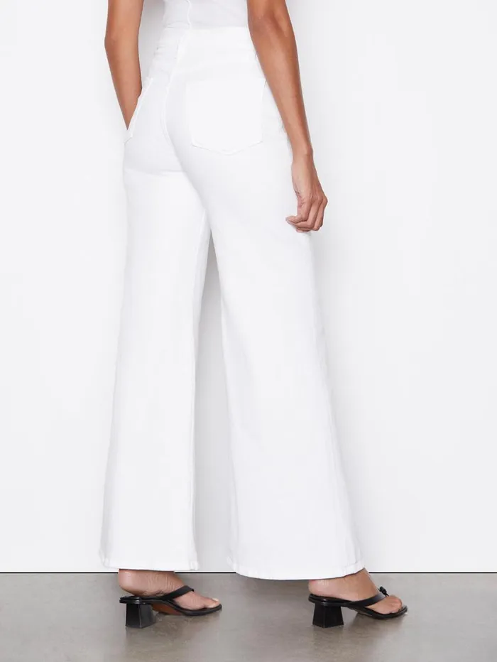 Women Wide Leg FRAME Le Palazzo 8212 Blanc Women Wide Leg FRAME Le Palazzo 8212 Blanc