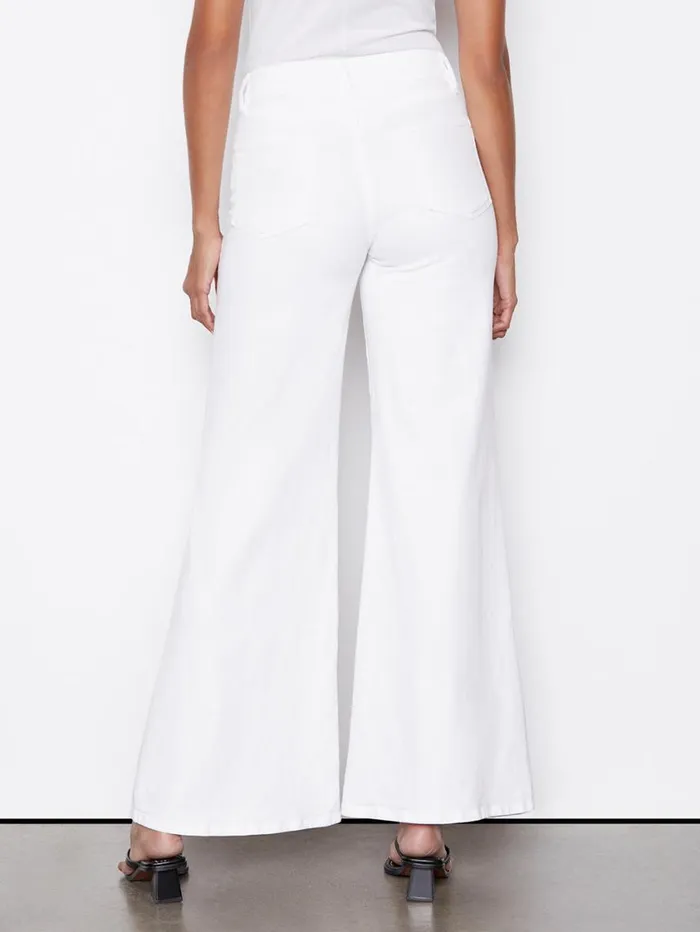 Women Wide Leg FRAME Le Palazzo 8212 Blanc Women Wide Leg FRAME Le Palazzo 8212 Blanc