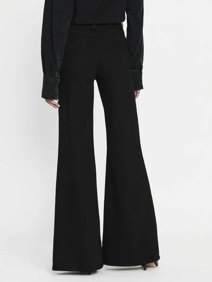 Women Wide Leg FRAME Le Palazzo 8212 Film Noir Women Wide Leg FRAME Le Palazzo 8212 Film Noir