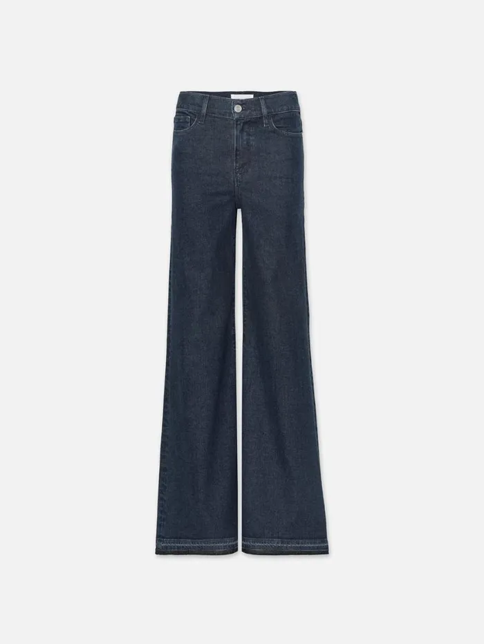 Women Wide Leg FRAME Le Palazzo Crop Released Hem 8212 Napoli