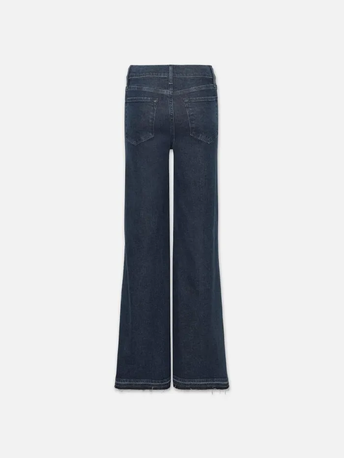 Women Wide Leg FRAME Le Palazzo Crop Released Hem 8212 Napoli