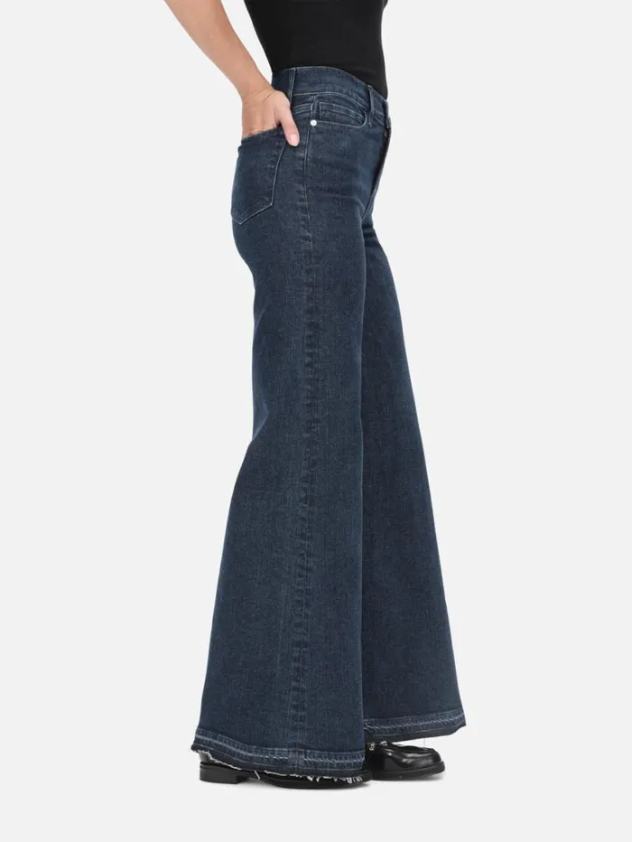 Women Wide Leg FRAME Le Palazzo Crop Released Hem 8212 Napoli