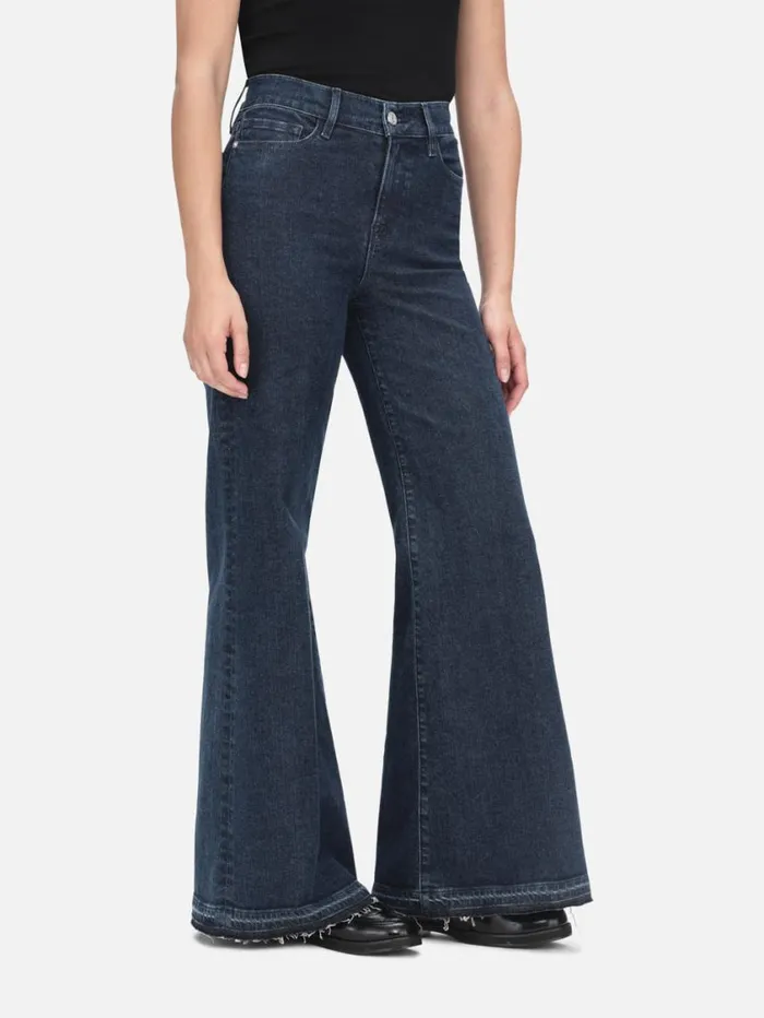Women Wide Leg FRAME Le Palazzo Crop Released Hem 8212 Napoli