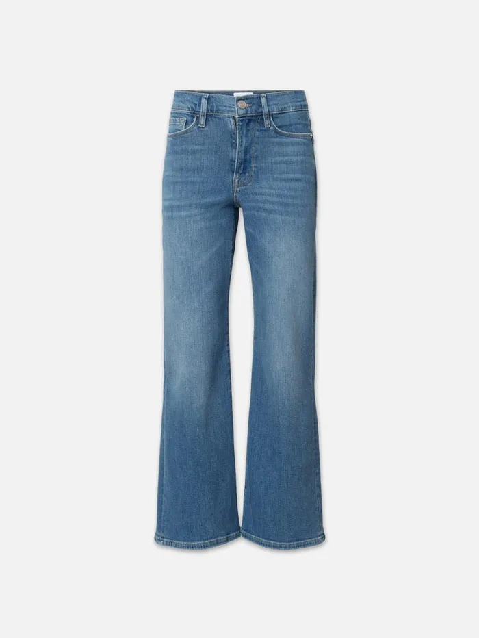 Women Wide Leg FRAME Le Pixie Slim Palazzo 8212 Drizzle