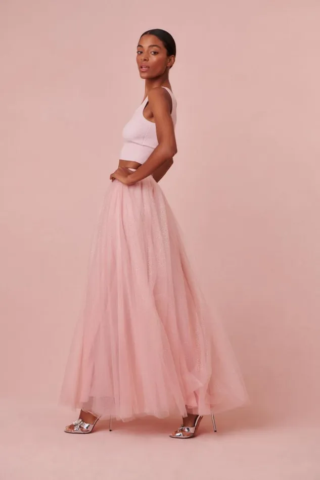 Women Wilona Skirt Pink Sparkle LoveShackFancy Skirts Women Wilona Skirt Pink Sparkle LoveShackFancy Skirts