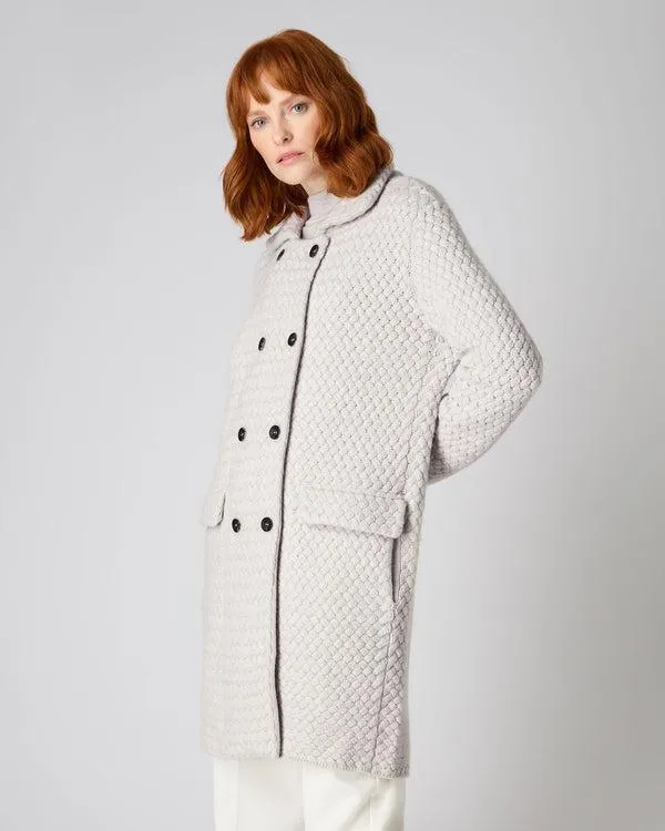 Women Women039s Basketweave Double Breasted Cashmere CoatIn Pebble Grey Pebble Grey NPeal Coats and Jackets Women Women039s Basketweave Double Breasted Cashmere CoatIn Pebble Grey Pebble Grey NPeal Coats and Jackets