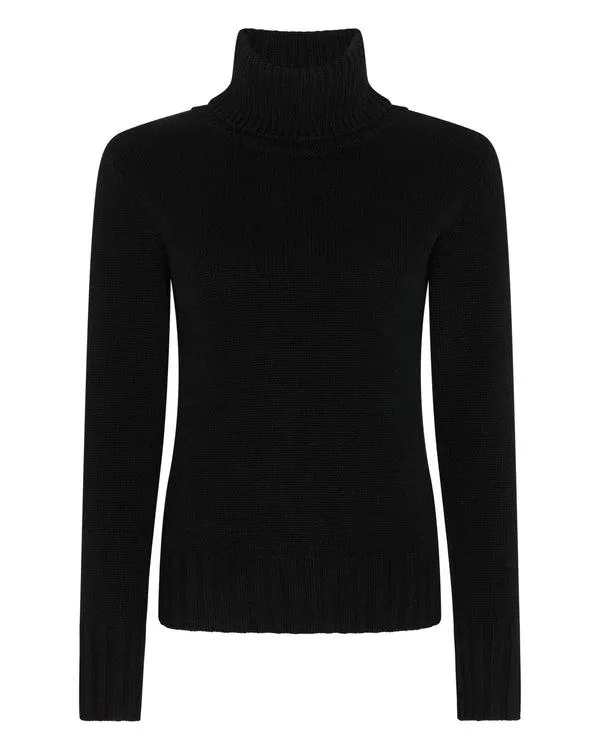Women Women039s Chunky Turtle Neck Cashmere SweaterIn Black Black NPeal Turtle Necks