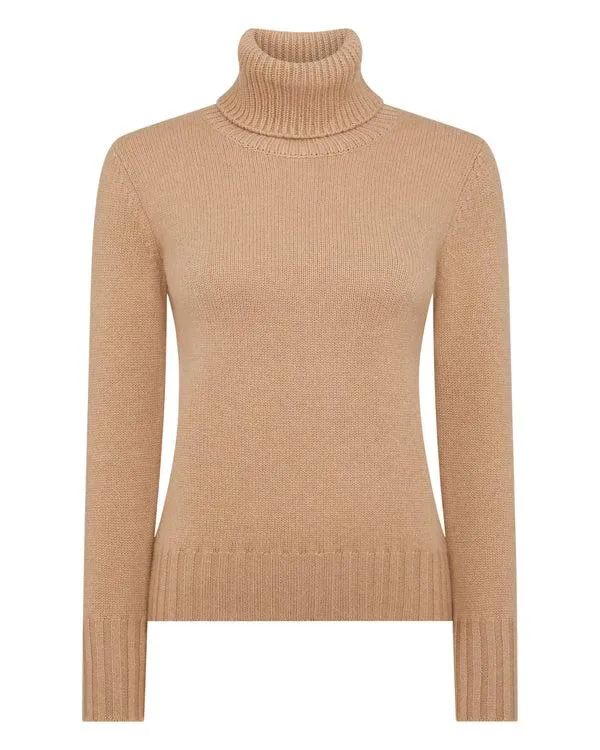 Women Women039s Chunky Turtle Neck Cashmere SweaterIn Sahara Brown Sahara Brown NPeal Turtle Necks