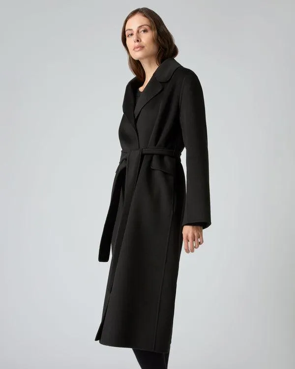 Women Women039s Notch Lapel Cashmere CoatIn Black Black NPeal Coats and Jackets