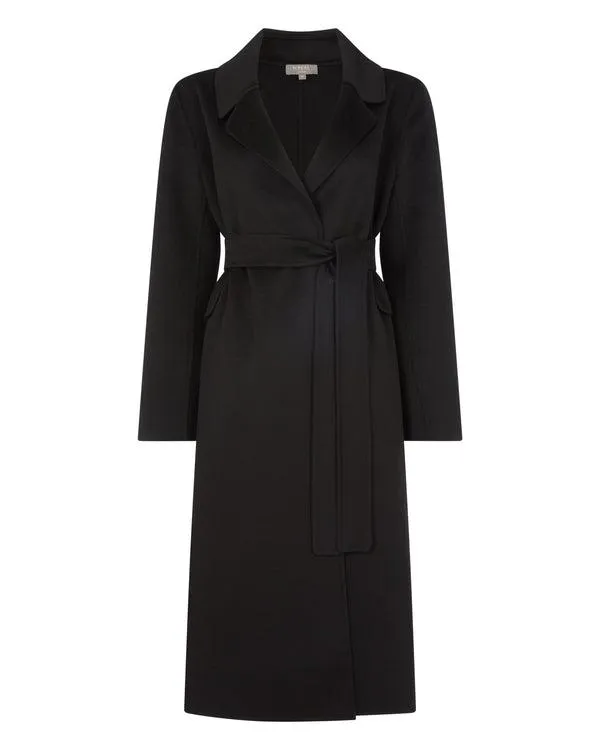 Women Women039s Notch Lapel Cashmere CoatIn Black Black NPeal Coats and Jackets