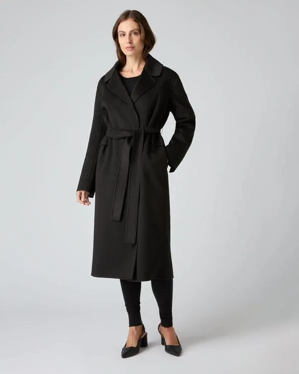 Women Women039s Notch Lapel Cashmere CoatIn Black Black NPeal Coats and Jackets