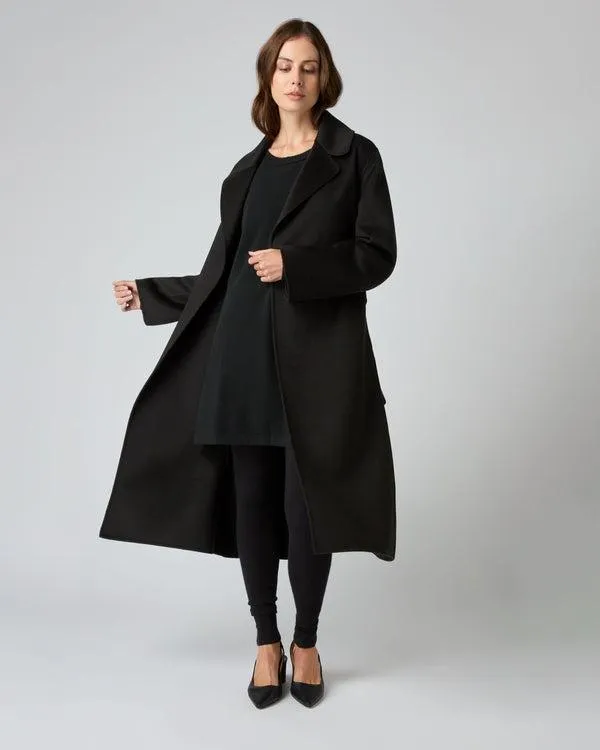 Women Women039s Notch Lapel Cashmere CoatIn Black Black NPeal Coats and Jackets