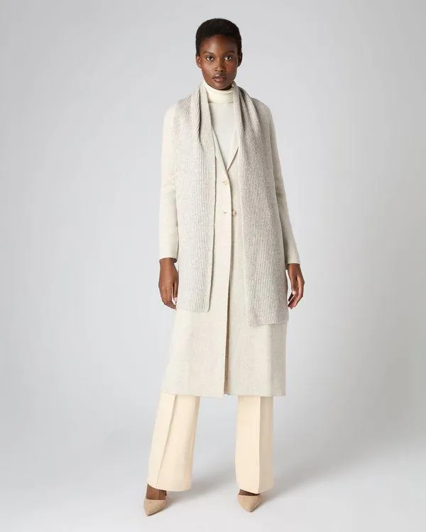 Women Women039s Plated Rib Cashmere ScarfIn Sand Brown Sand Brown NPeal Cashmere Scarves
