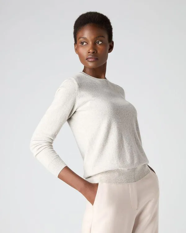 Women Women039s Round Neck Cashmere SweaterIn Pebble Grey Pebble Grey NPeal Round Necks