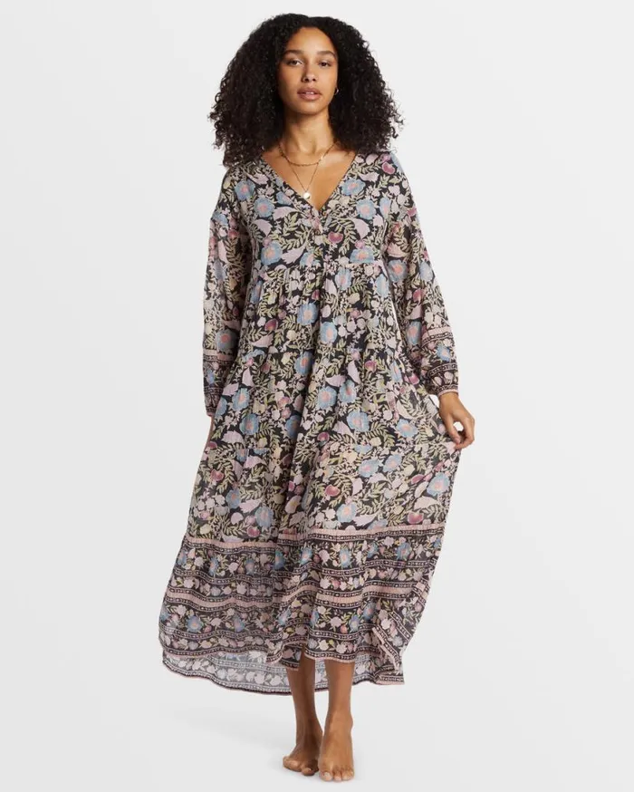 Womens Adore You Maxi Dress Black Sands Billabong Dresses