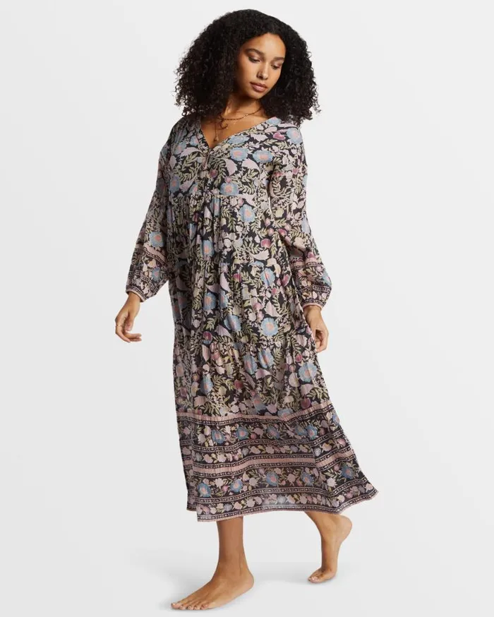 Womens Adore You Maxi Dress Black Sands Billabong Dresses Womens Adore You Maxi Dress Black Sands Billabong Dresses