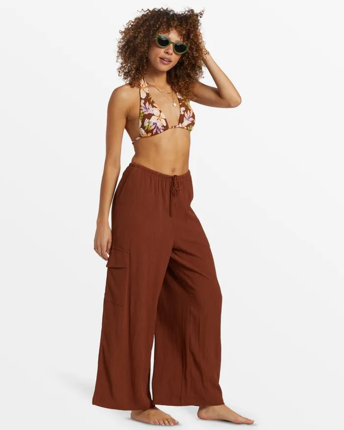 Womens Beach Babe Cargo Pants Toasted Coconut Billabong Jeans and Pants Womens Beach Babe Cargo Pants Toasted Coconut Billabong Jeans and Pants