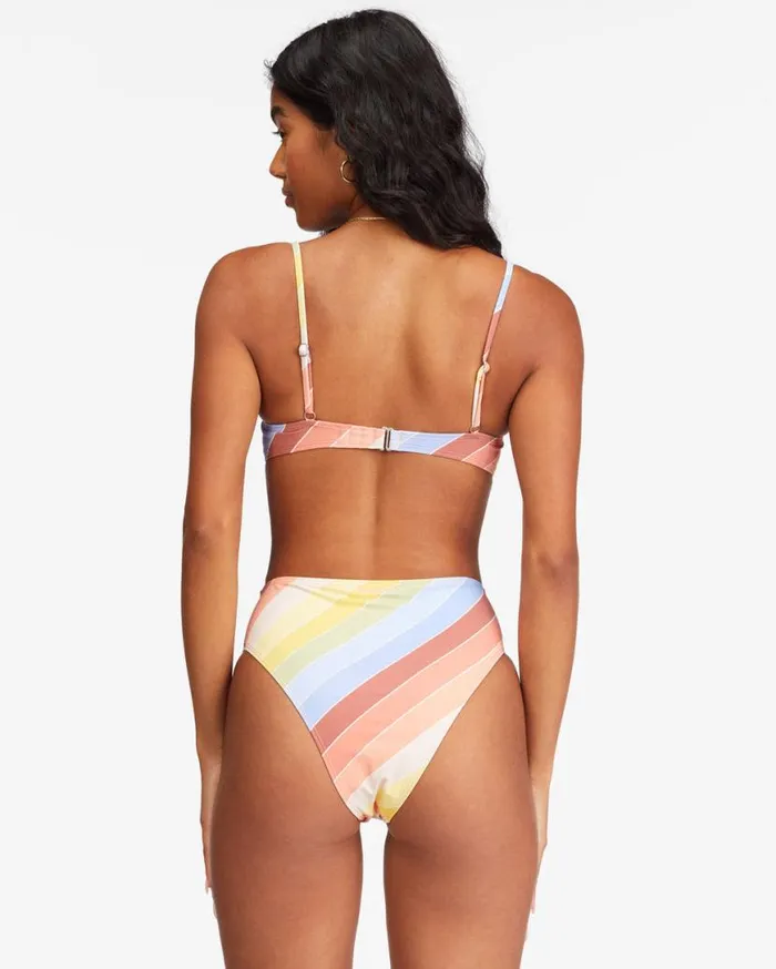 Womens Brighter Daze Square Ruched Bralette Bikini Top Multi Billabong Bikinis Womens Brighter Daze Square Ruched Bralette Bikini Top Multi Billabong Bikinis