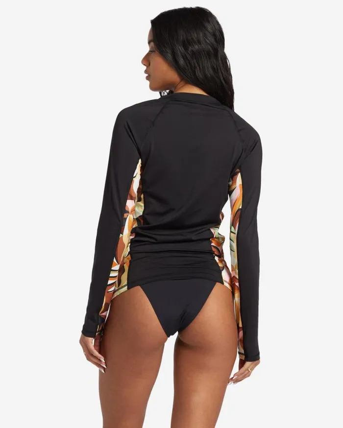 Womens Core Long Sleeve 12 Zip Surf Tee Black Billabong Rashguards and Bodysuits Womens Core Long Sleeve 12 Zip Surf Tee Black Billabong Rashguards and Bodysuits
