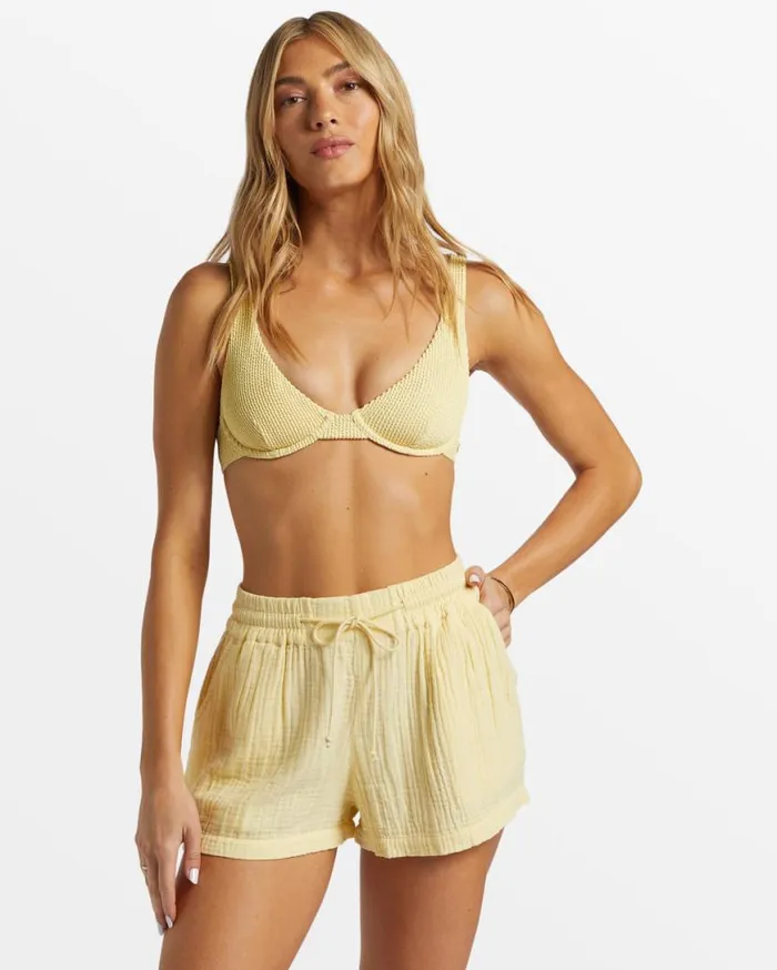 Womens Day Tripper Shorts Mellow Yellow Billabong Shorts