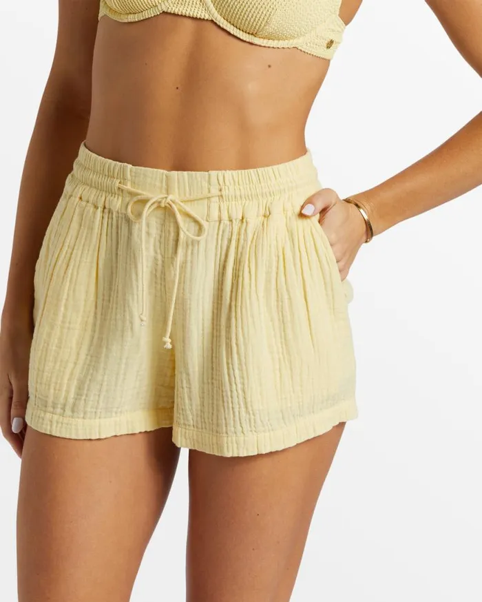 Womens Day Tripper Shorts Mellow Yellow Billabong Shorts