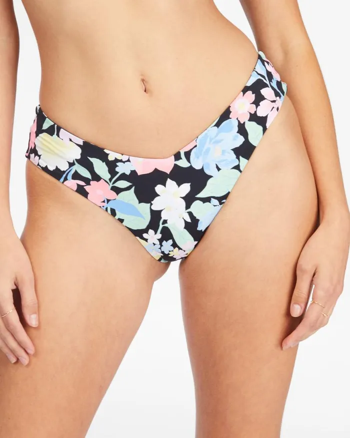 Womens Feelin Tropical Multi Reversible Triangle Bikini Top Multi Billabong Bikini Tops