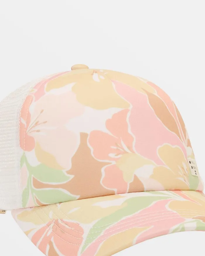 Womens Heritage Mashup Trucker Hat Hemp 2 Billabong Hats and Beanies