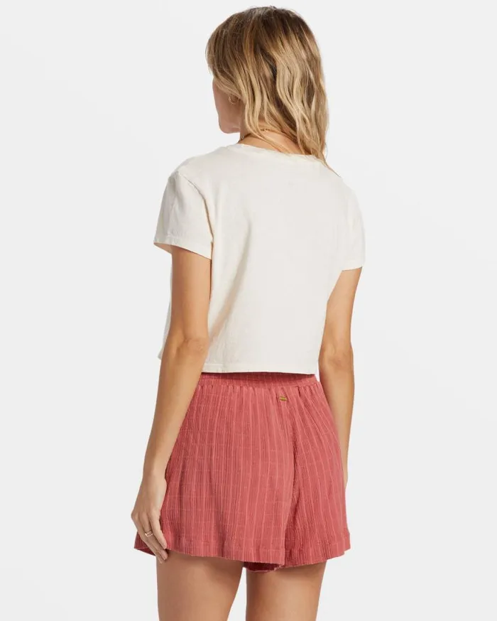 Womens In The Waves Short Red Clay Billabong Shorts Womens In The Waves Short Red Clay Billabong Shorts