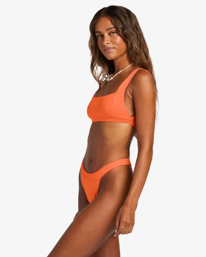 Womens Lined Up Tank Bikini Top Poppin Peach Billabong Bikini Tops Womens Lined Up Tank Bikini Top Poppin Peach Billabong Bikini Tops
