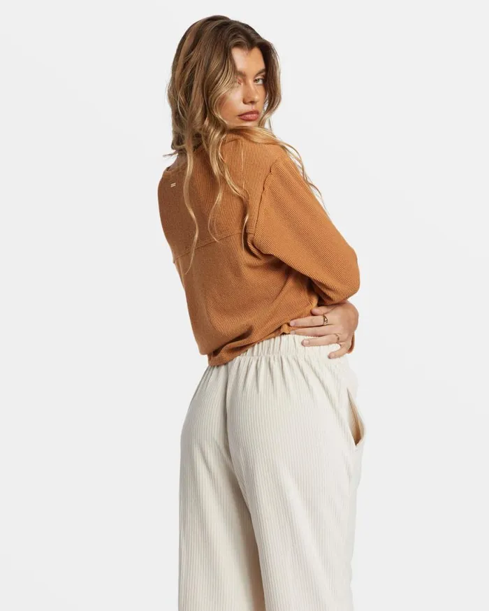 Womens Mai Tai Knit Top Sandalwood Billabong Tops