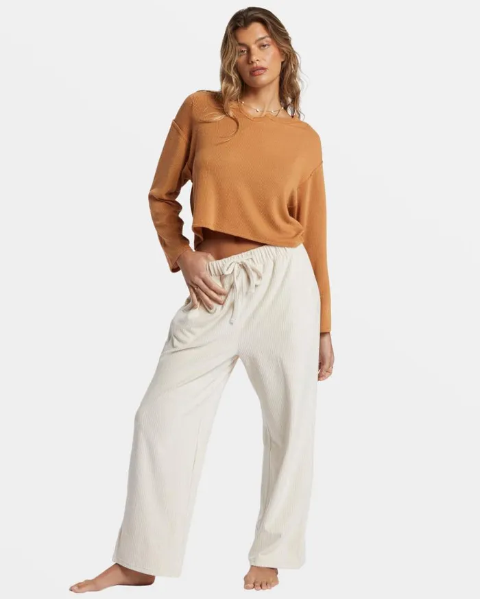 Womens Mai Tai Knit Top Sandalwood Billabong Tops
