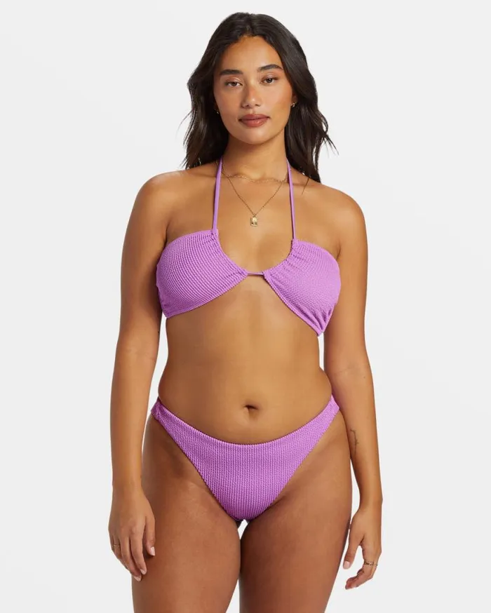 Womens Summer High MultiWay Bandeau Bikini Top Bright Orchid Billabong Bikini Tops