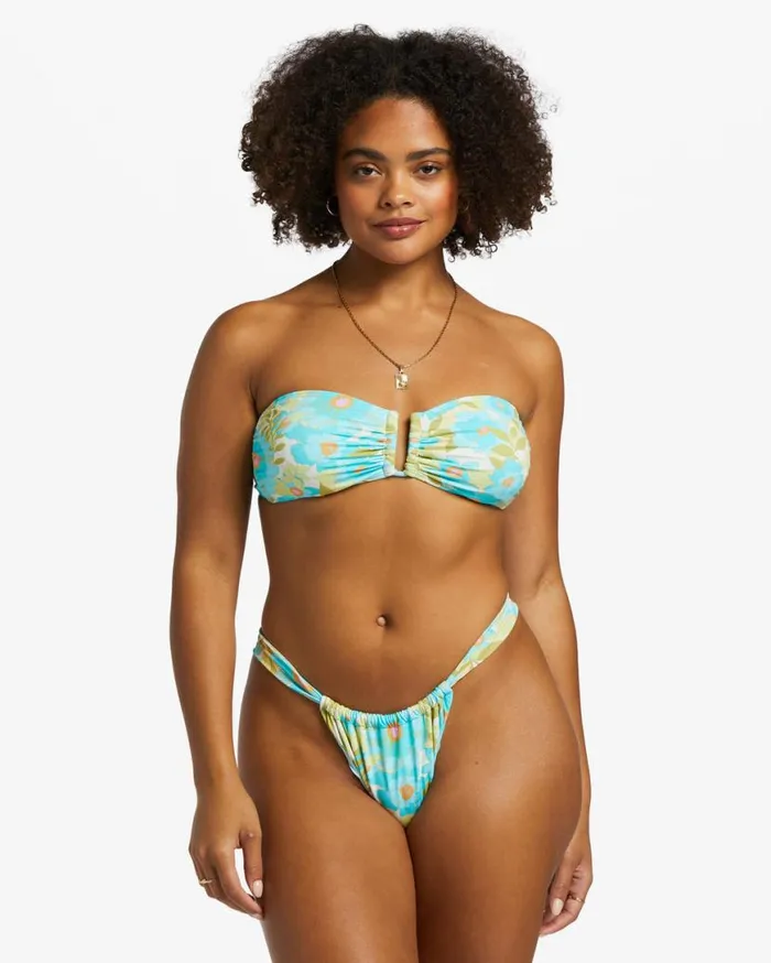Womens Summer Sky Ruched Hike Skimpy Bikini Bottoms Multi Billabong Bikini Bottoms