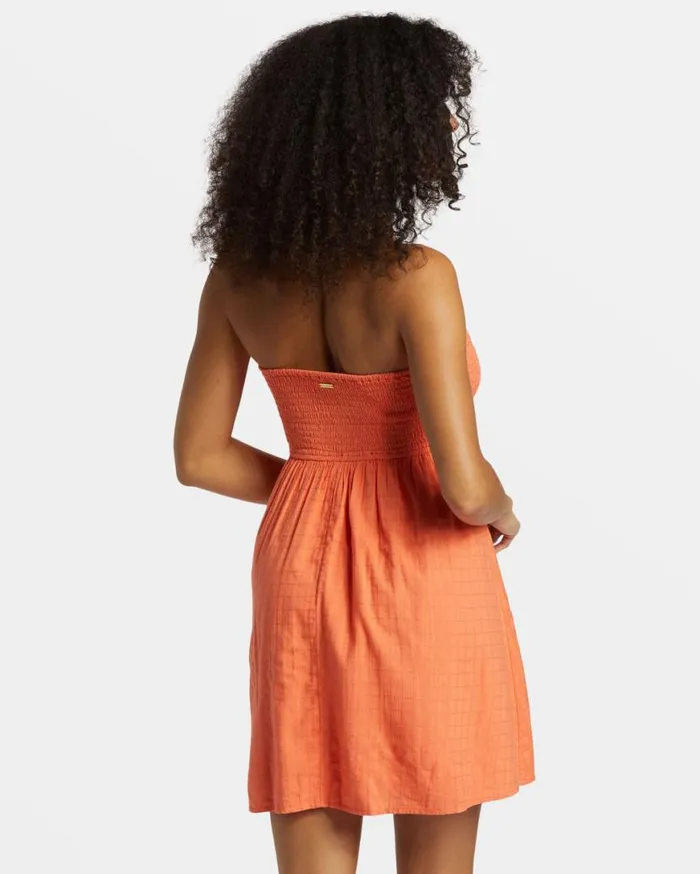 Womens Summers End Mini Dress Sweet Papaya Billabong Dresses Womens Summers End Mini Dress Sweet Papaya Billabong Dresses