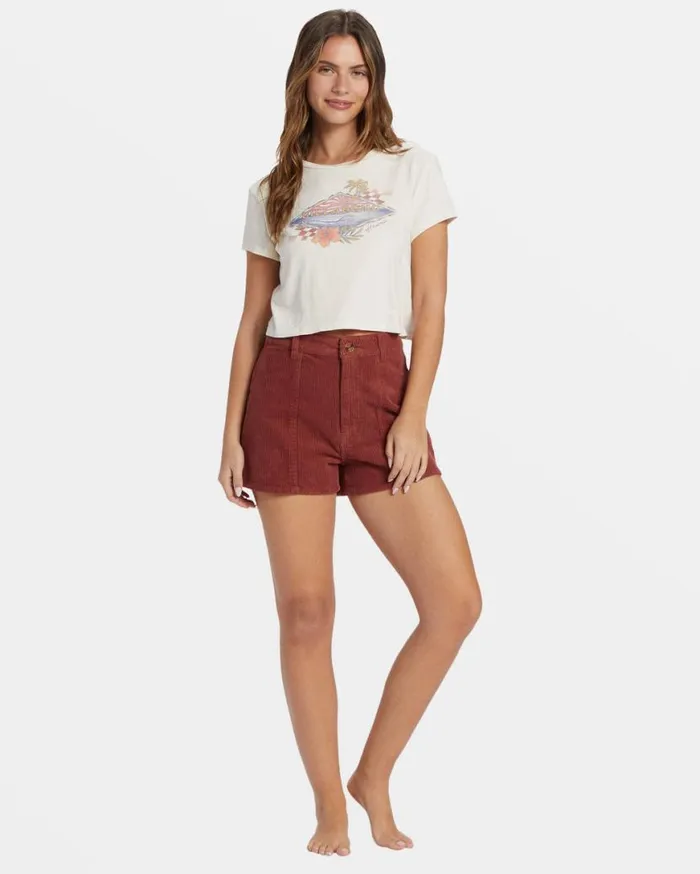 Womens Surfing Solo TShirt White Cap Billabong Graphic Tees and Tanks