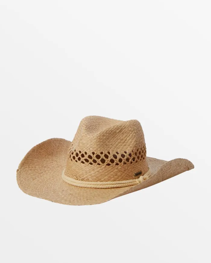 Womens Surfs Up Cowboy Hat Natural Billabong Beach Accessories Womens Surfs Up Cowboy Hat Natural Billabong Beach Accessories