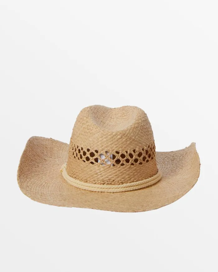 Womens Surfs Up Cowboy Hat Natural Billabong Beach Accessories Womens Surfs Up Cowboy Hat Natural Billabong Beach Accessories