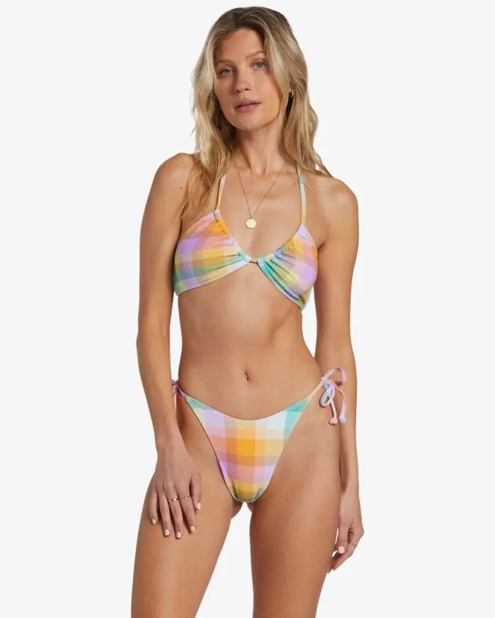 Womens Warm Waves Tie Skimpy Hike Bikini Bottom Multi Billabong Bikinis
