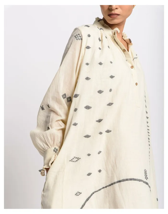 World Of Crow Abstract Flared Dress Off White Women Madewell Dresses World Of Crow Abstract Flared Dress Off White Women Madewell Dresses