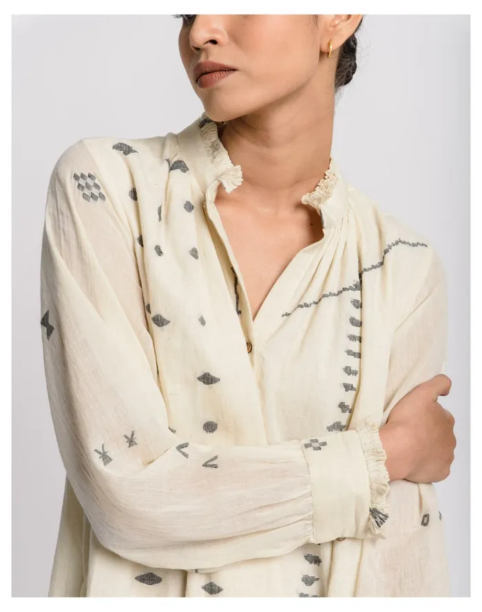 World Of Crow Abstract Flared Dress Off White Women Madewell Dresses World Of Crow Abstract Flared Dress Off White Women Madewell Dresses