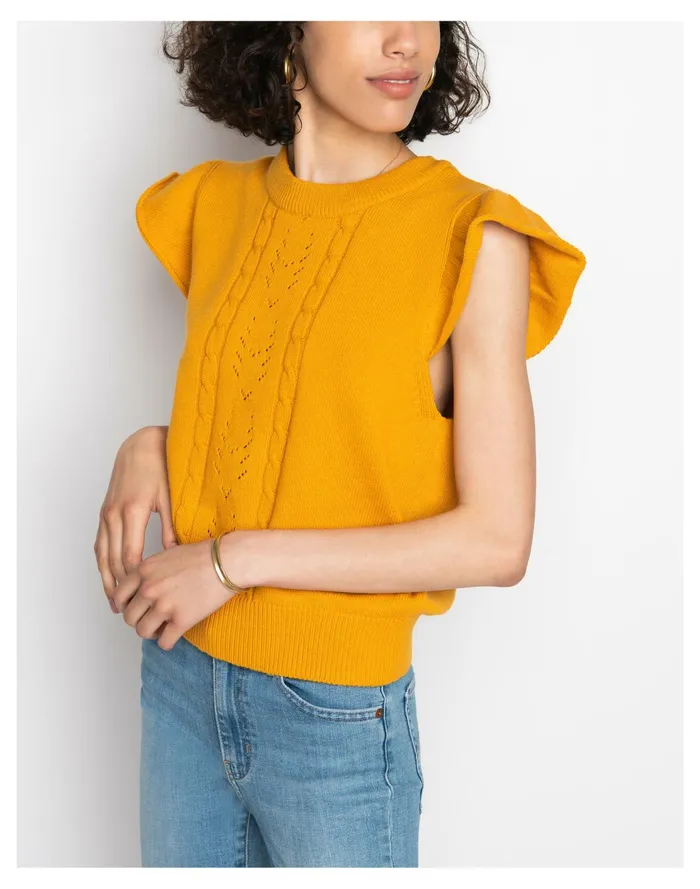 WVN Amelia Sweater Honey Women Madewell Sweaters WVN Amelia Sweater Honey Women Madewell Sweaters