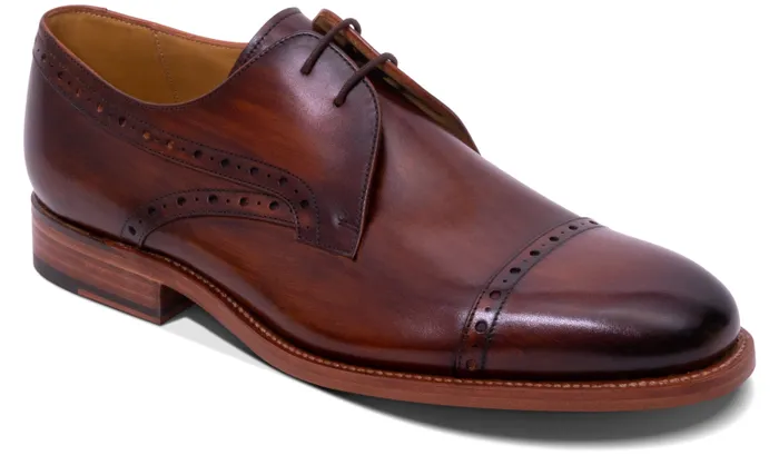 Wye 2 8211 Hand Brushed Brown Mens Barker Shoes Mens Brogues