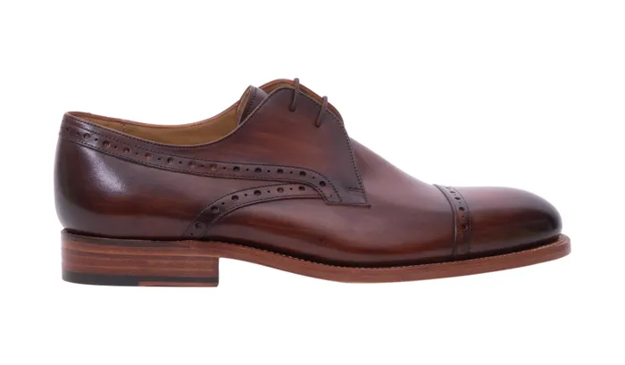 Wye 2 8211 Hand Brushed Brown Mens Barker Shoes Mens Brogues