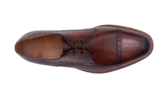 Wye 2 8211 Hand Brushed Brown Mens Barker Shoes Mens Brogues