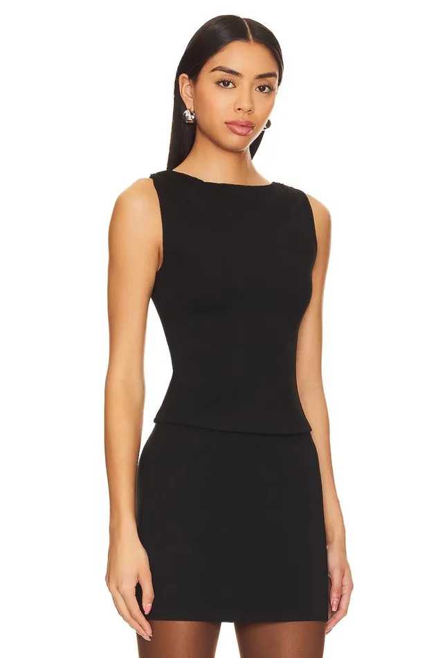 X Anja Dujakovi Lainey Top Black Women Lovers Friends Tops