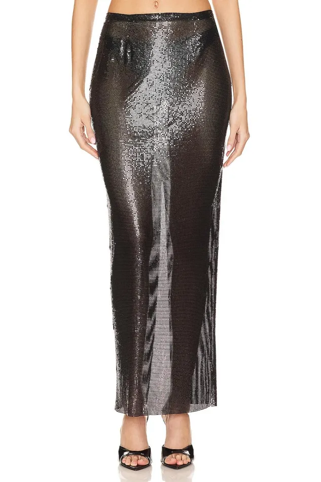 X Anja Dujakovi Oleema Skirt Disco Black Women Lovers Friends Skirts